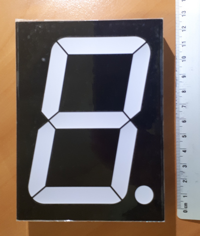 Large digit 7 segment display