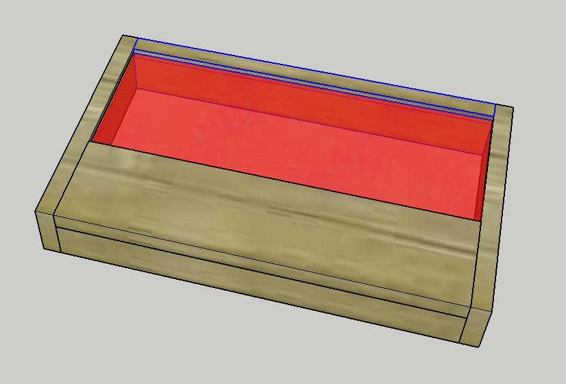 wandklok behuizing 3d iso aanzicht