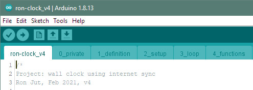 Arduino sketches split