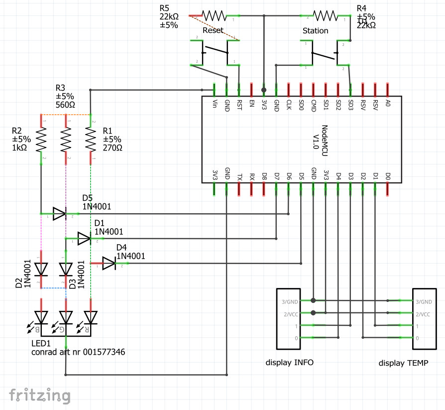 Fritzing schematics