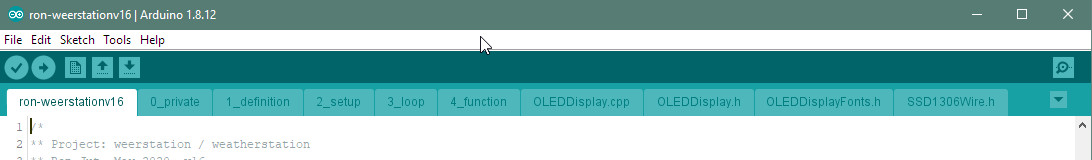 Arduino sketches split